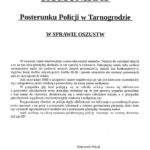 Komunikat Posterunku Policji w Tarnogrodzie w sprawie oszustw