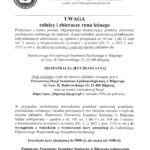 Ogłoszenie Państwowego Powiatowego Inspektora Sanitarnego w Biłgoraju